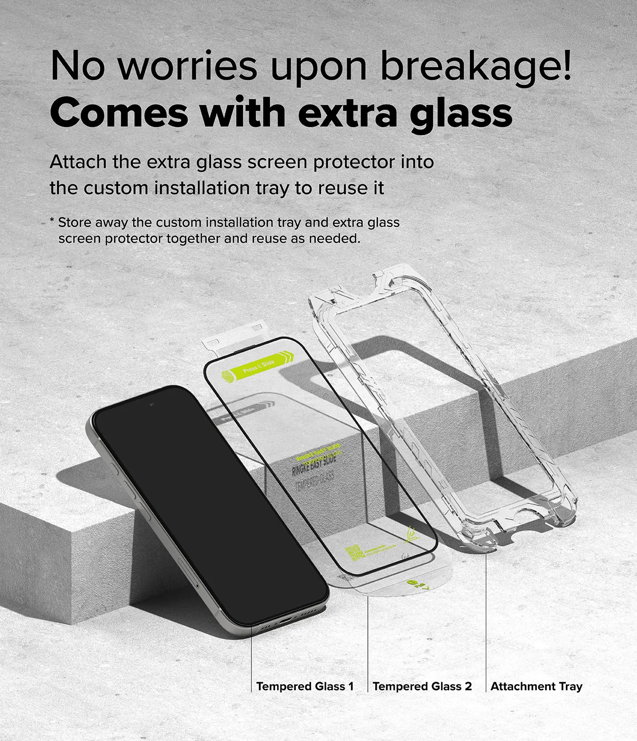VIP Favorite iPhone 16 / 15 Screen Protector | Easy Slide Tempered Glass  Almost Sold Out!