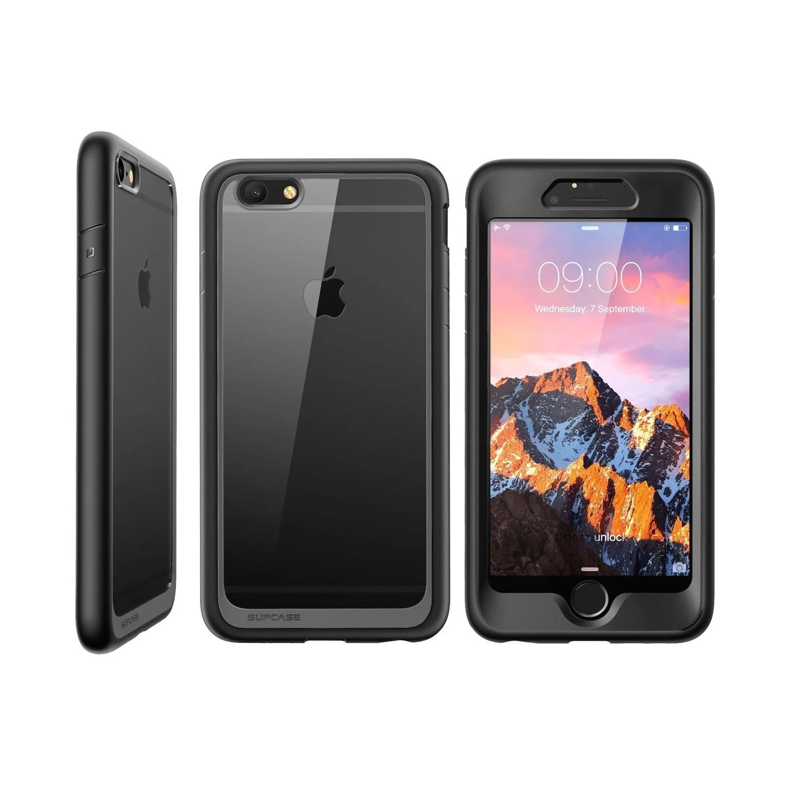 VIP Favorite iPhone 6 Plus / 6S Plus Unicorn Beetle Style Clear Case with Screen Protector-Black  Today Only!