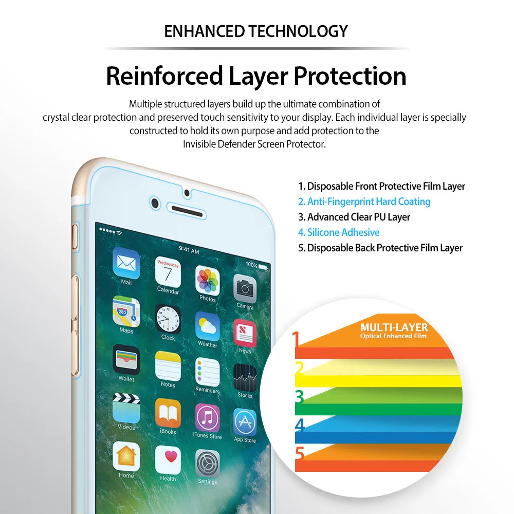 VIP Favorite iPhone 8 Plus / 7 Plus Screen Protector | Invisible Defender  Stylish & Comfortable