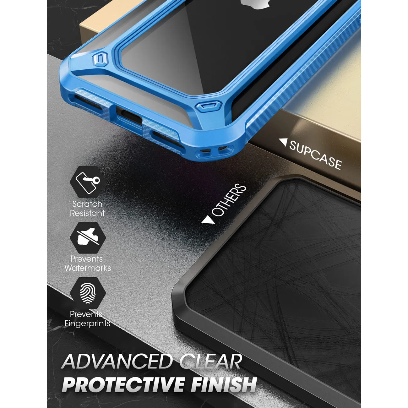 VIP Favorite iPhone SE Unicorn Beetle Exo Clear Case-Blue  Today Only!
