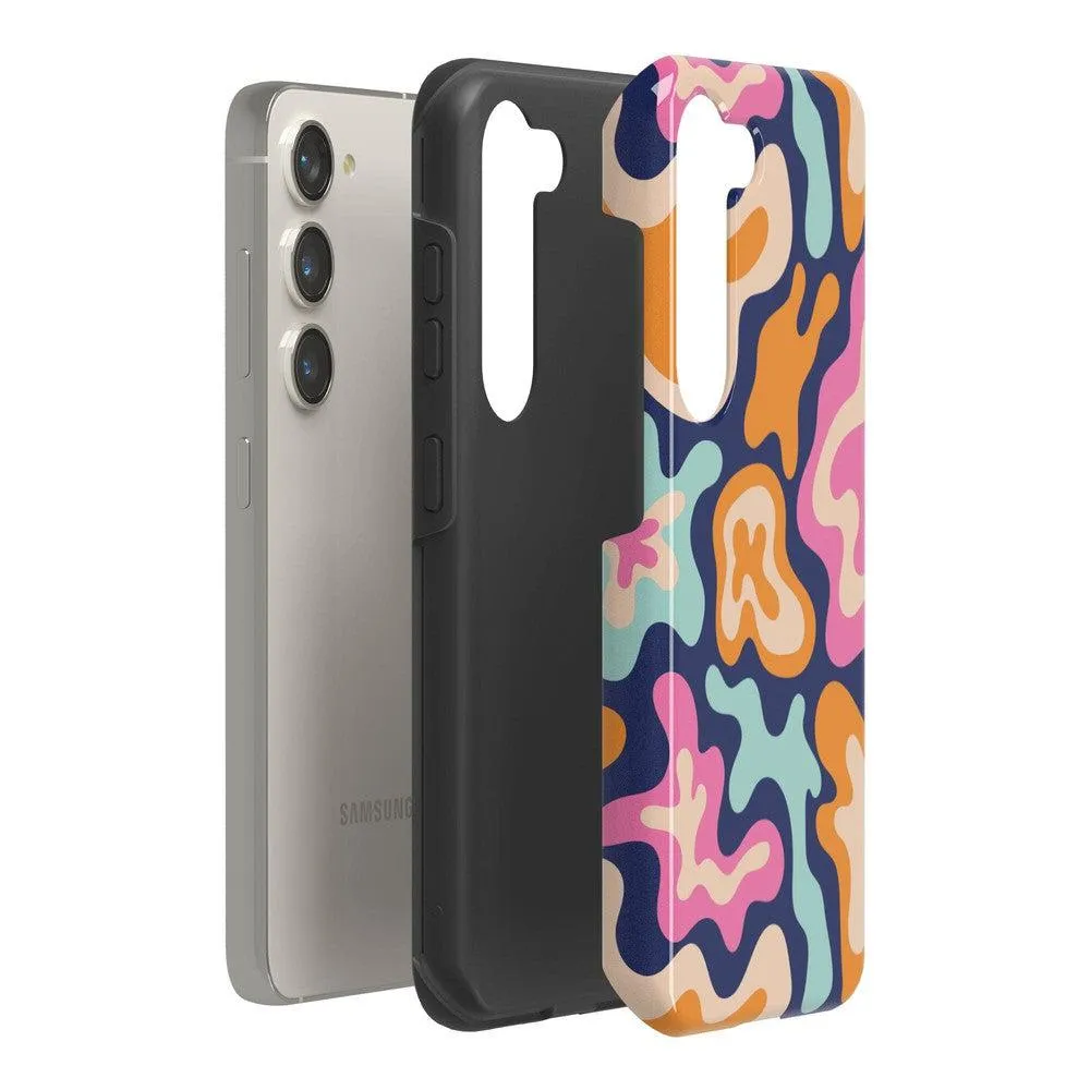 VIP Favorite Midnight Color Splash | Abstract Retro Samsung Case  Dont Miss Out!