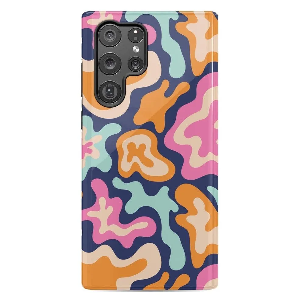 VIP Favorite Midnight Color Splash | Abstract Retro Samsung Case  Dont Miss Out!
