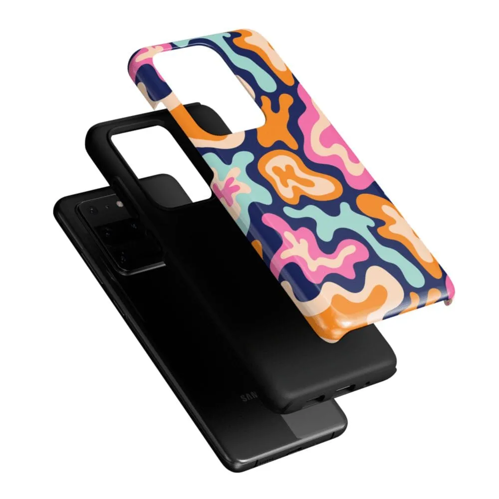 VIP Favorite Midnight Color Splash | Abstract Retro Samsung Case  Dont Miss Out!