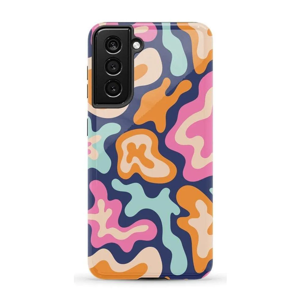 VIP Favorite Midnight Color Splash | Abstract Retro Samsung Case  Dont Miss Out!