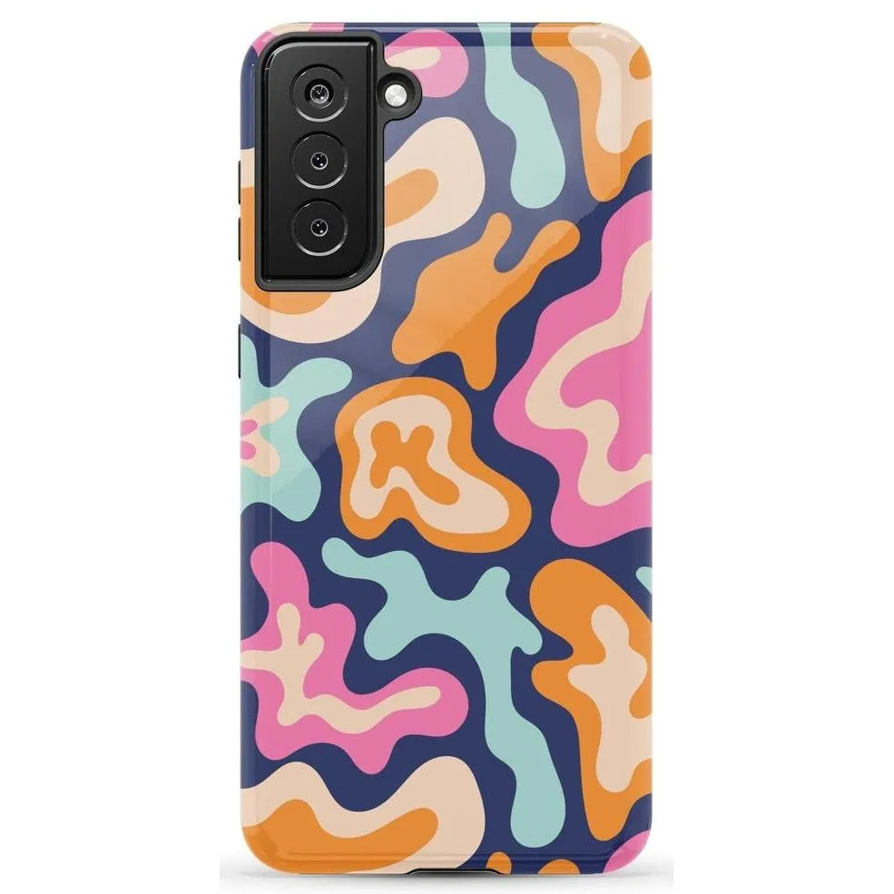 VIP Favorite Midnight Color Splash | Abstract Retro Samsung Case  Dont Miss Out!