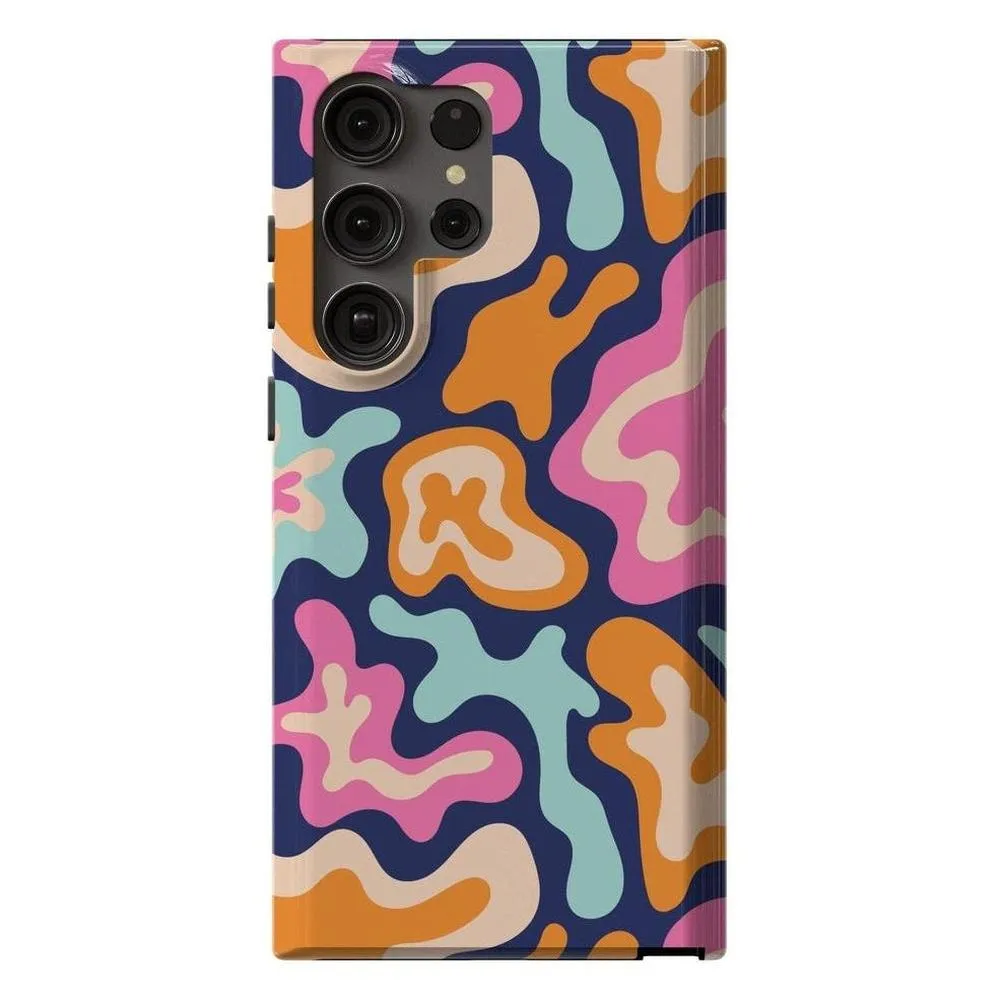 VIP Favorite Midnight Color Splash | Abstract Retro Samsung Case  Dont Miss Out!