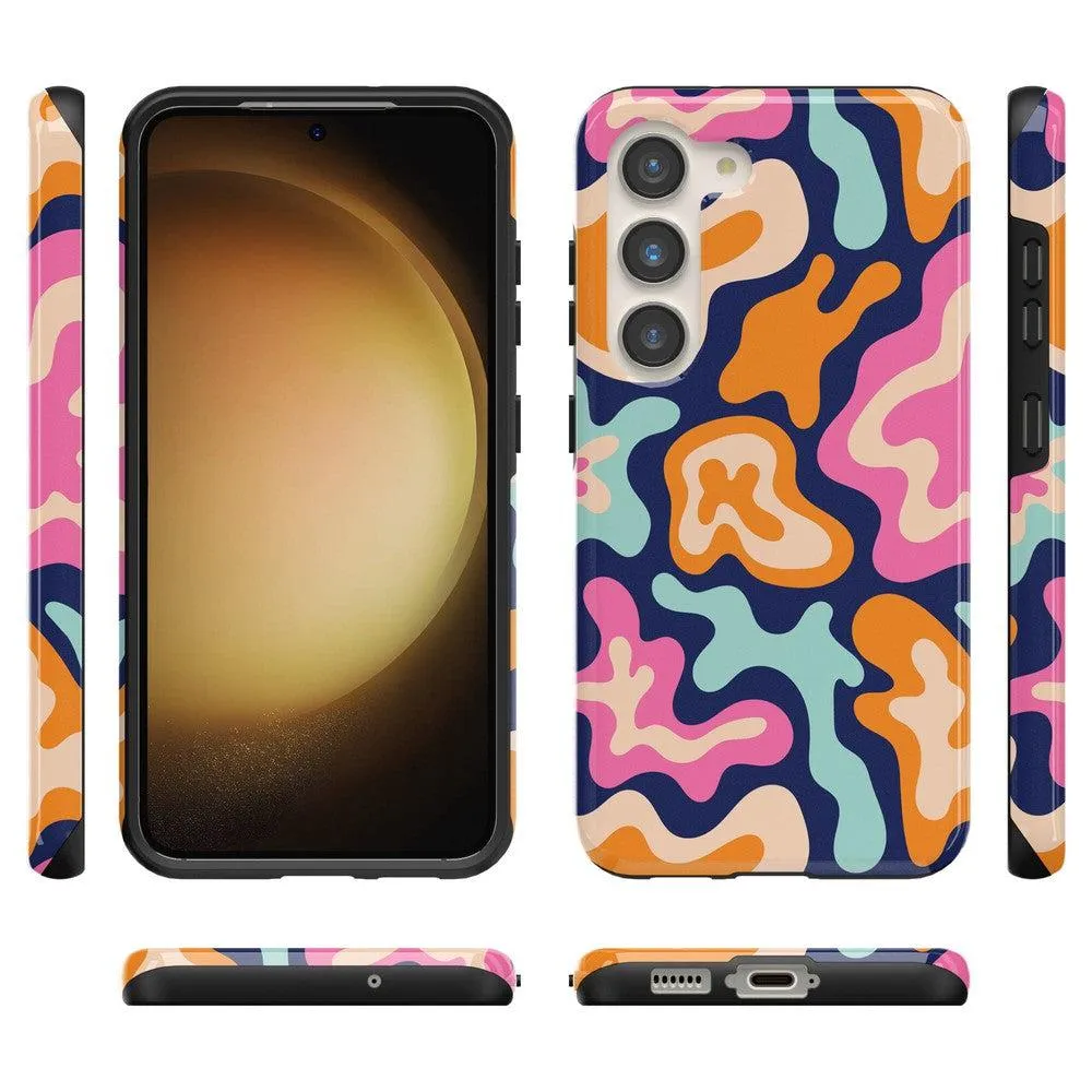 VIP Favorite Midnight Color Splash | Abstract Retro Samsung Case  Dont Miss Out!