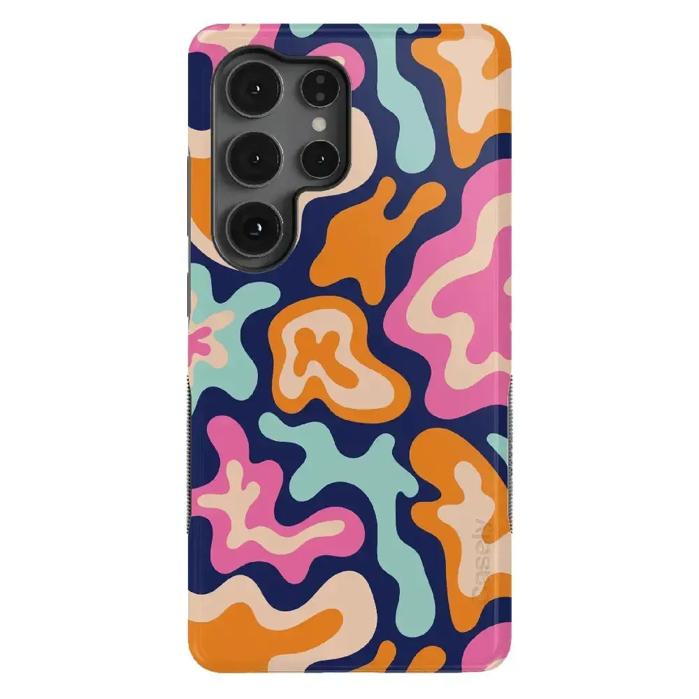 VIP Favorite Midnight Color Splash | Abstract Retro Samsung Case  Dont Miss Out!