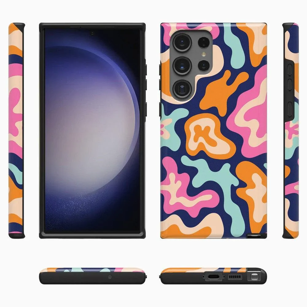 VIP Favorite Midnight Color Splash | Abstract Retro Samsung Case  Dont Miss Out!