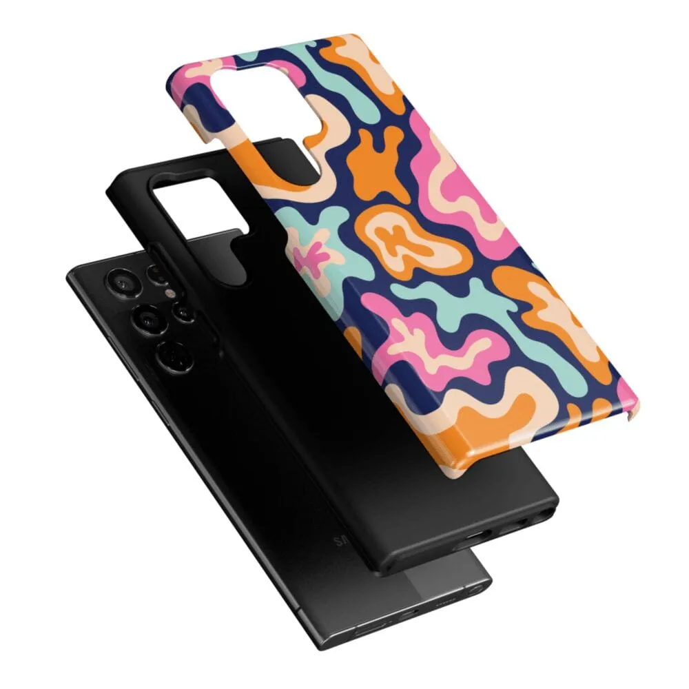 VIP Favorite Midnight Color Splash | Abstract Retro Samsung Case  Dont Miss Out!