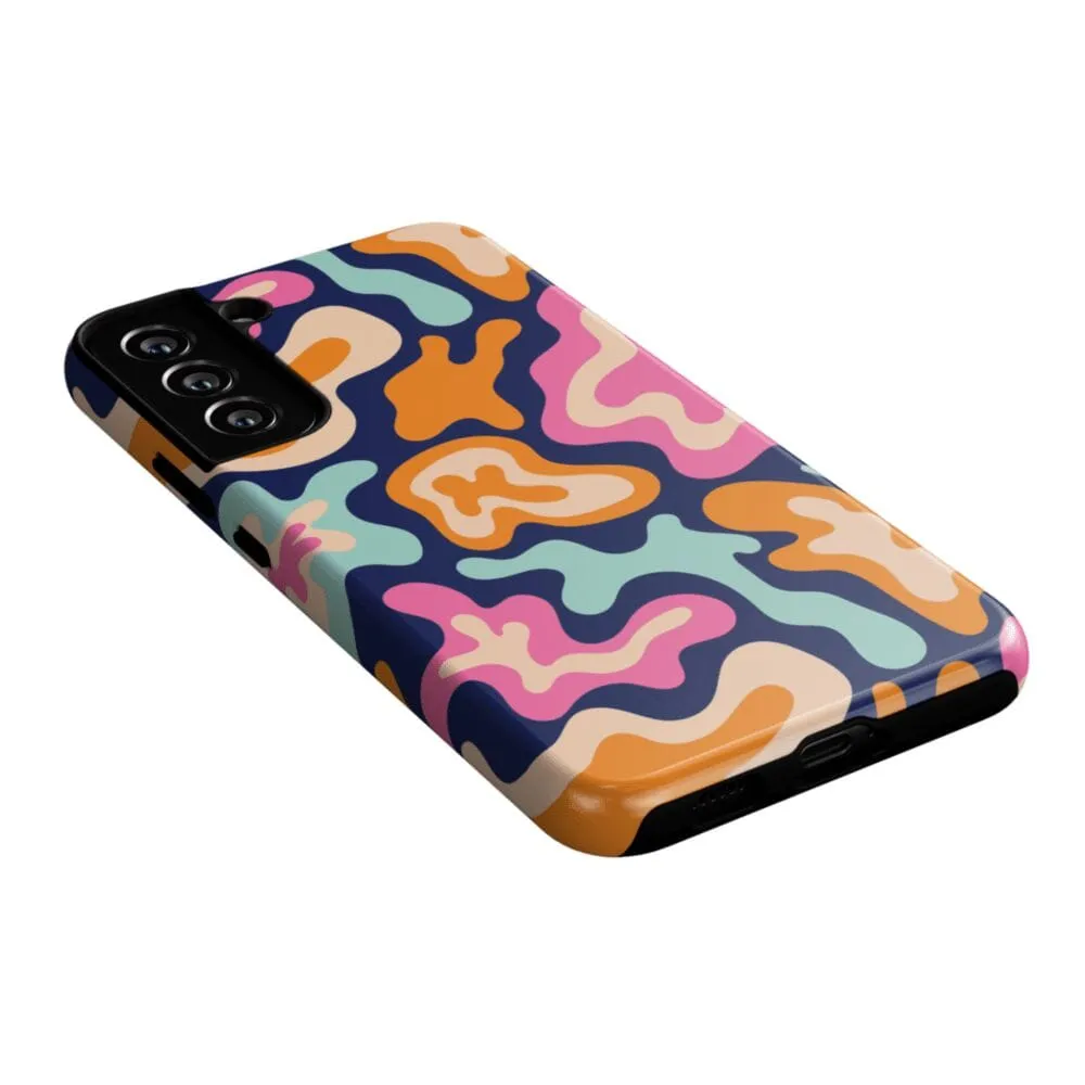 VIP Favorite Midnight Color Splash | Abstract Retro Samsung Case  Dont Miss Out!