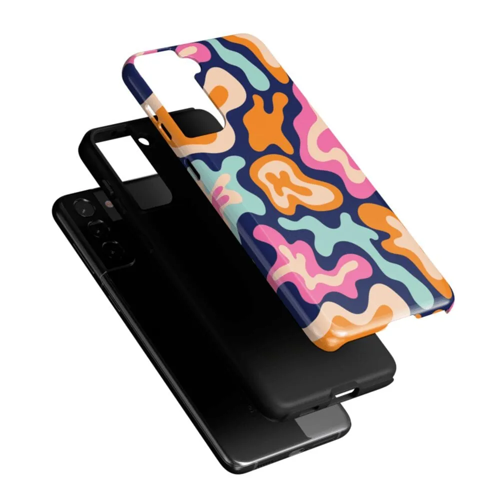 VIP Favorite Midnight Color Splash | Abstract Retro Samsung Case  Dont Miss Out!
