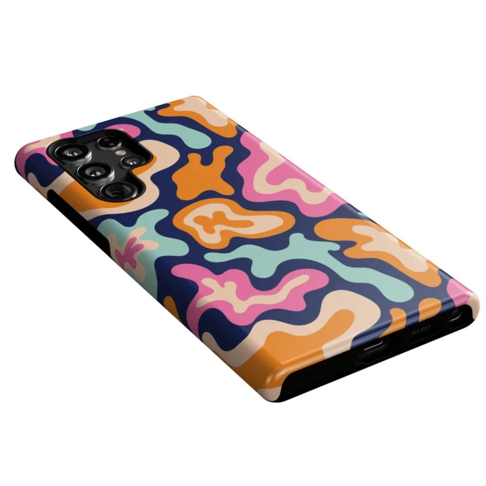 VIP Favorite Midnight Color Splash | Abstract Retro Samsung Case  Dont Miss Out!