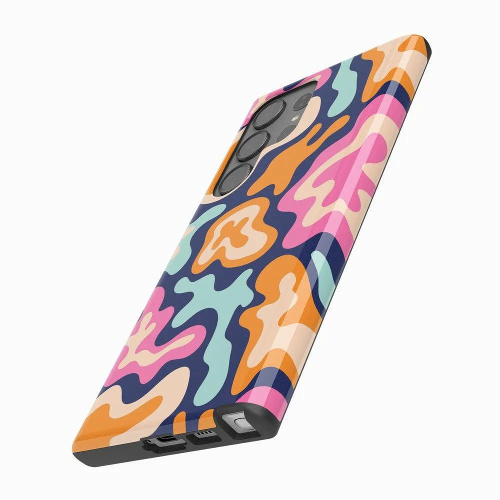 VIP Favorite Midnight Color Splash | Abstract Retro Samsung Case  Dont Miss Out!