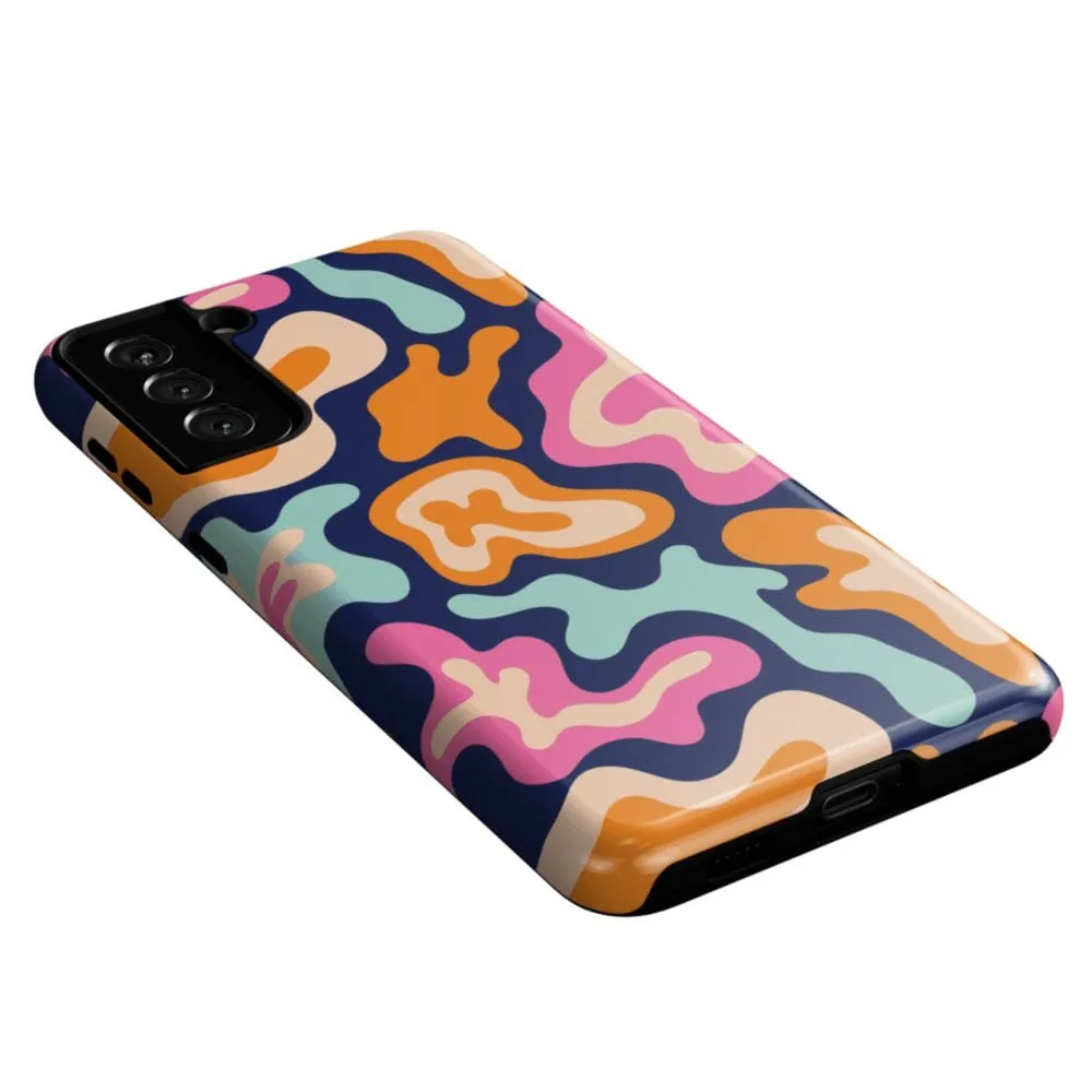 VIP Favorite Midnight Color Splash | Abstract Retro Samsung Case  Dont Miss Out!