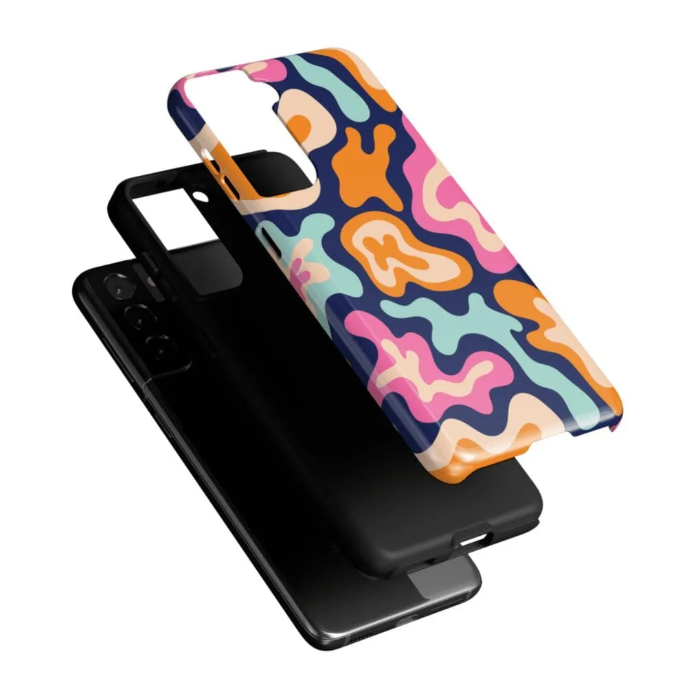 VIP Favorite Midnight Color Splash | Abstract Retro Samsung Case  Dont Miss Out!
