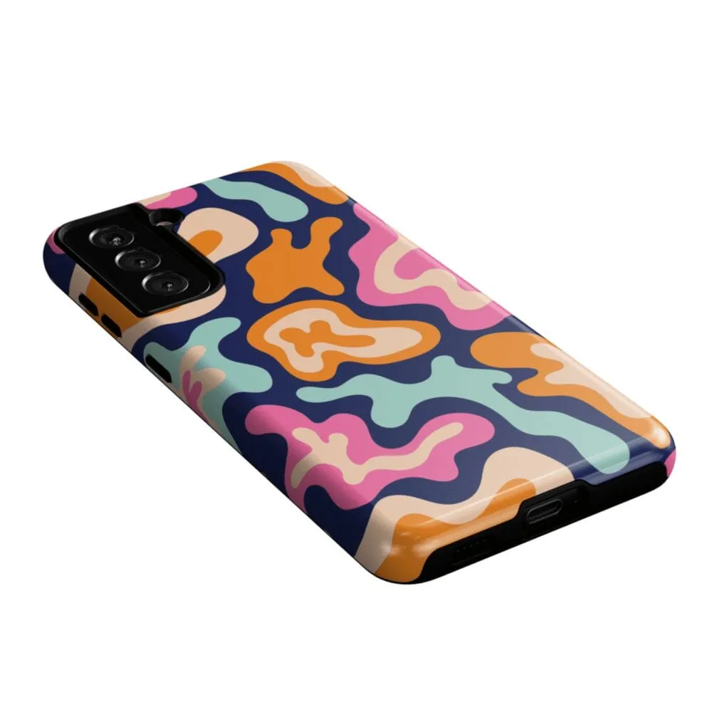 VIP Favorite Midnight Color Splash | Abstract Retro Samsung Case  Dont Miss Out!