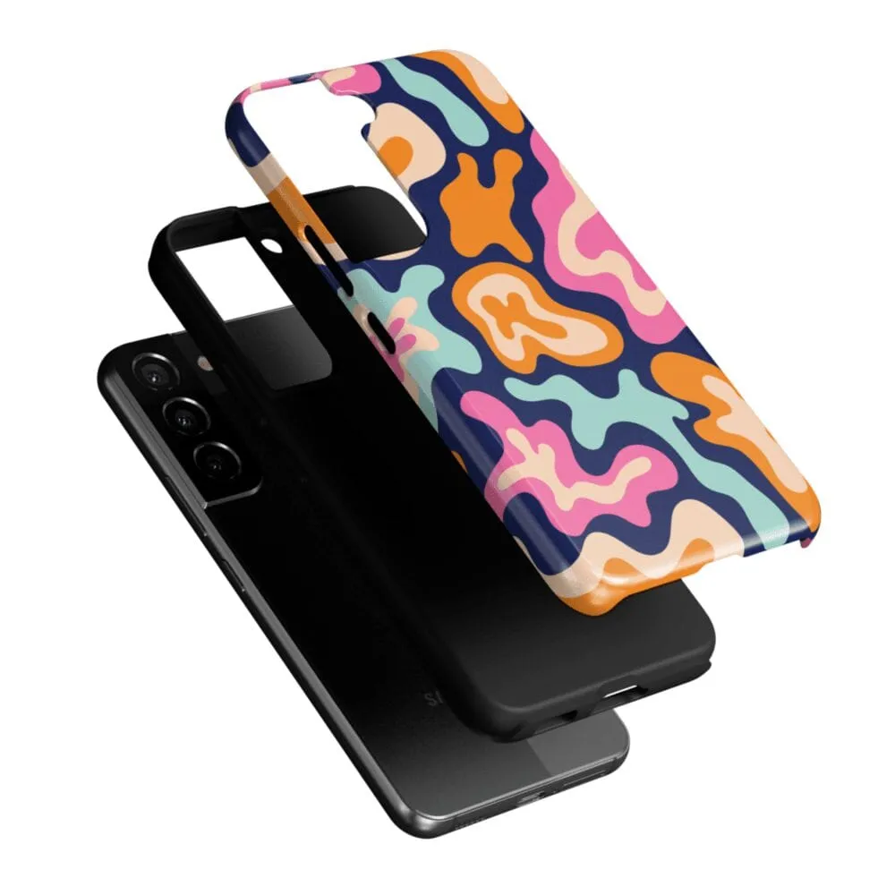 VIP Favorite Midnight Color Splash | Abstract Retro Samsung Case  Dont Miss Out!