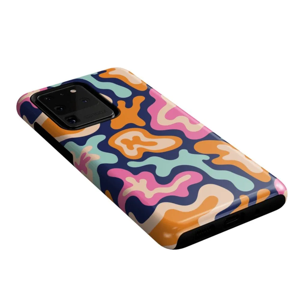 VIP Favorite Midnight Color Splash | Abstract Retro Samsung Case  Dont Miss Out!