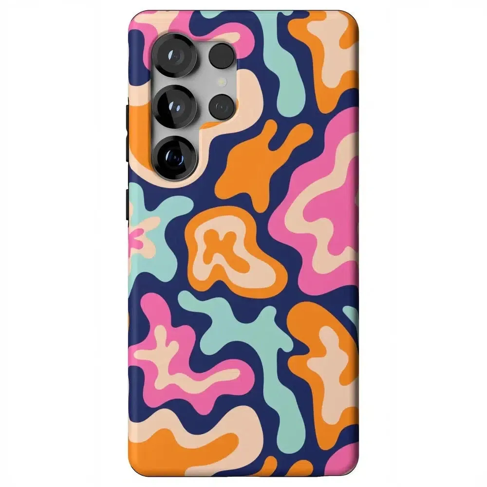 VIP Favorite Midnight Color Splash | Abstract Retro Samsung Case  Dont Miss Out!