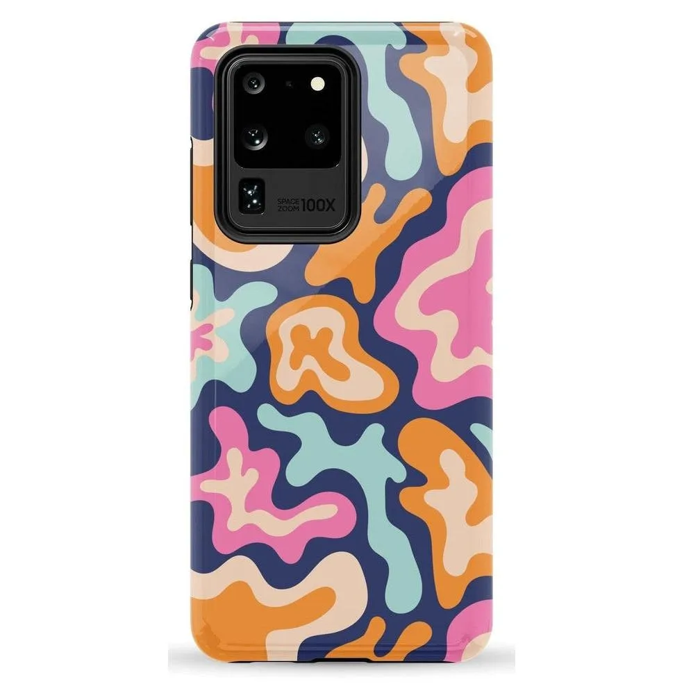 VIP Favorite Midnight Color Splash | Abstract Retro Samsung Case  Dont Miss Out!