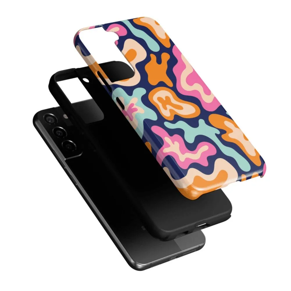 VIP Favorite Midnight Color Splash | Abstract Retro Samsung Case  Dont Miss Out!