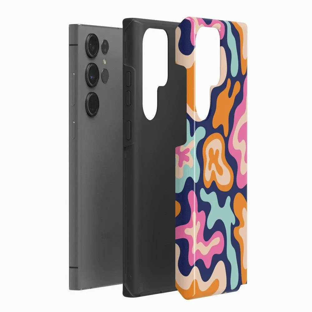 VIP Favorite Midnight Color Splash | Abstract Retro Samsung Case  Dont Miss Out!
