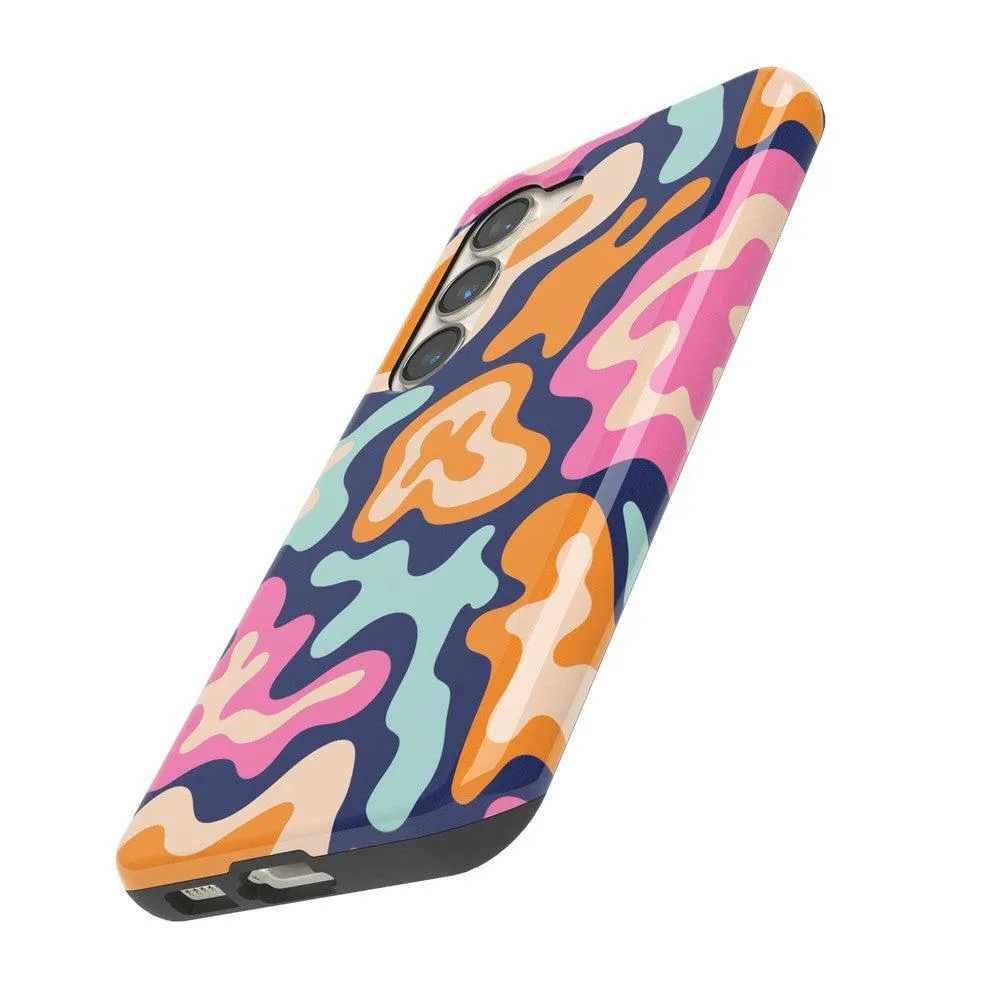 VIP Favorite Midnight Color Splash | Abstract Retro Samsung Case  Dont Miss Out!