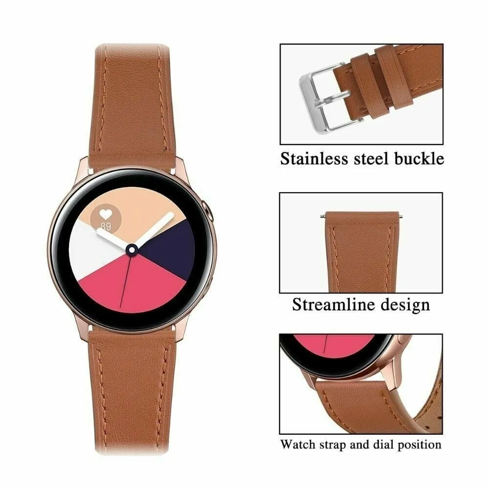 VIP Favorite Redmi Watch 5 Active Modern Leather Strap (Brown)  Limited Release!