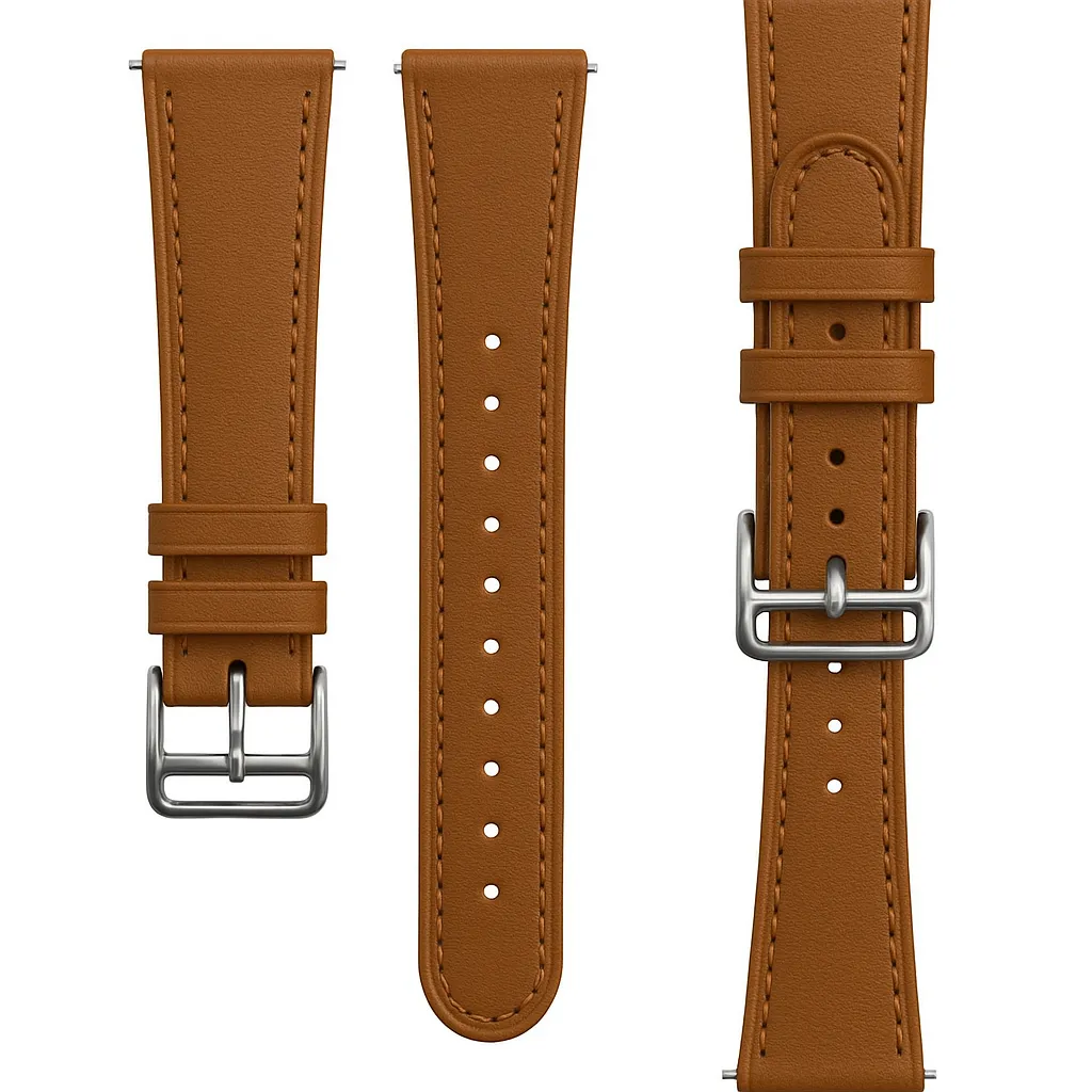 VIP Favorite Redmi Watch 5 Active Modern Leather Strap (Brown)  Limited Release!