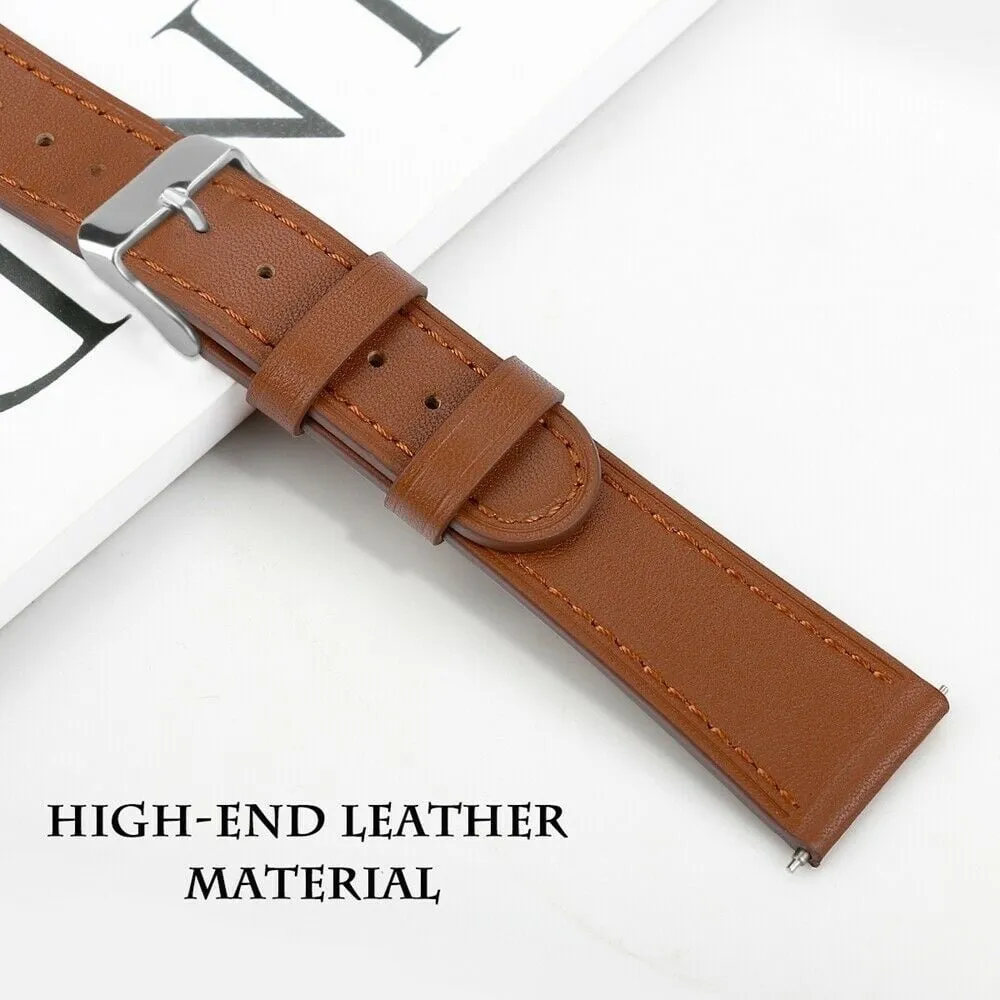 VIP Favorite Redmi Watch 5 Active Modern Leather Strap (Brown)  Limited Release!
