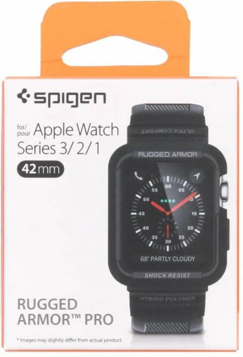 VIP Favorite Spigen Apple Watch Rugged Armor Pro Strap (Black)  Last Chance!