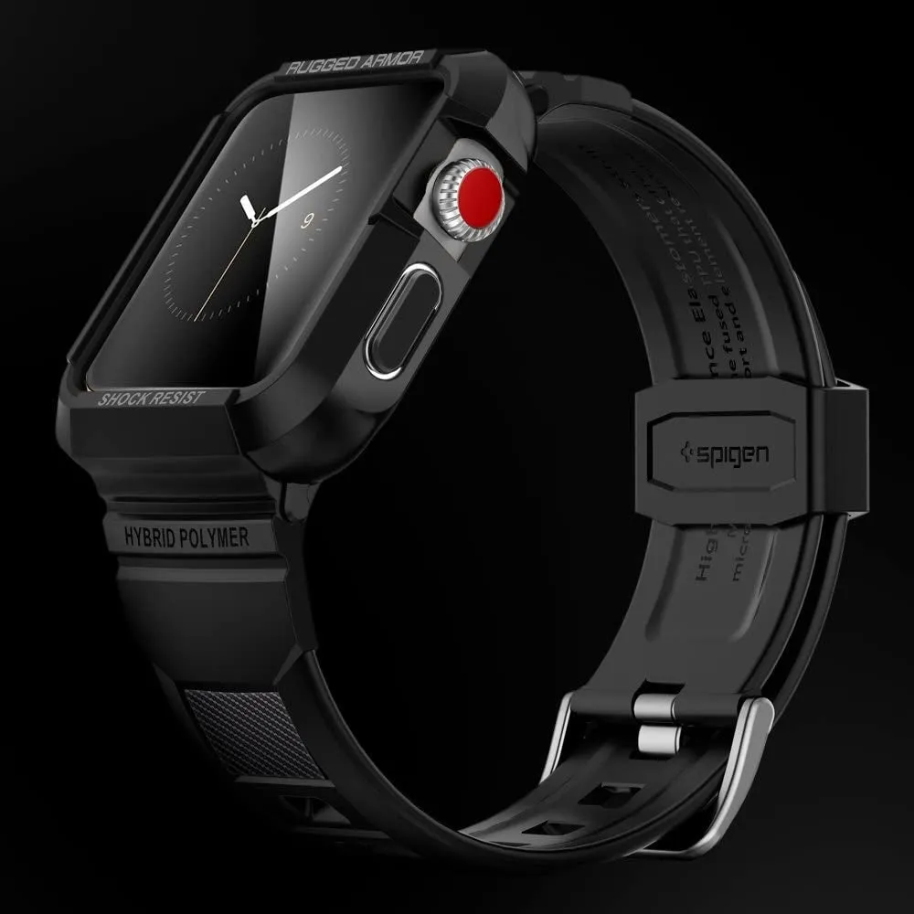 VIP Favorite Spigen Apple Watch Rugged Armor Pro Strap (Black)  Last Chance!