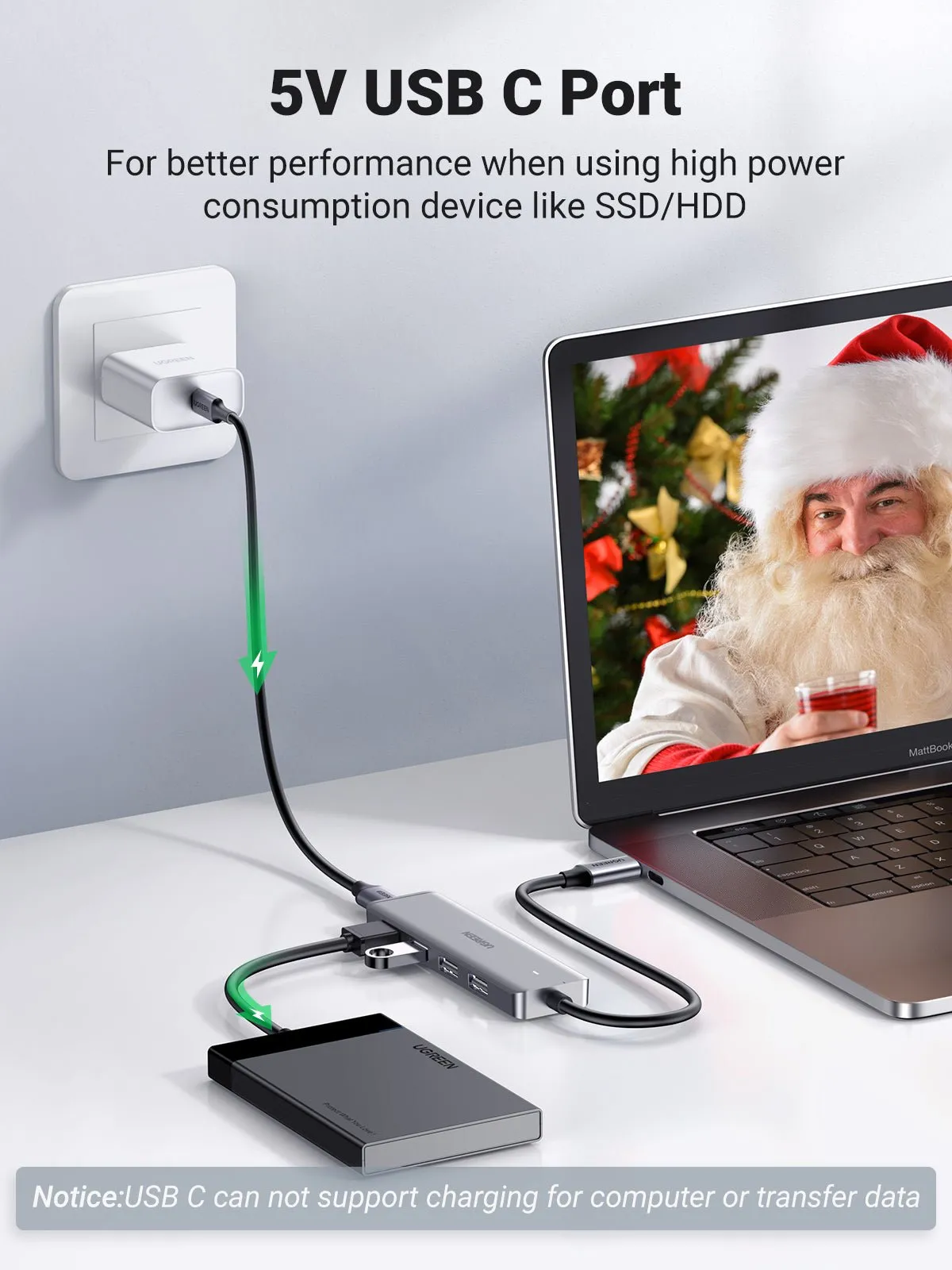 VIP Favorite UGREEN 4 Ports USB C Hub  Last Chance!