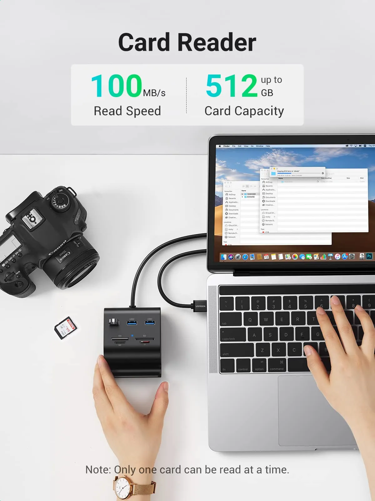 VIP Favorite Ugreen USB 3.0 Hub Card Reader with Phone Stand  Limited Availability!