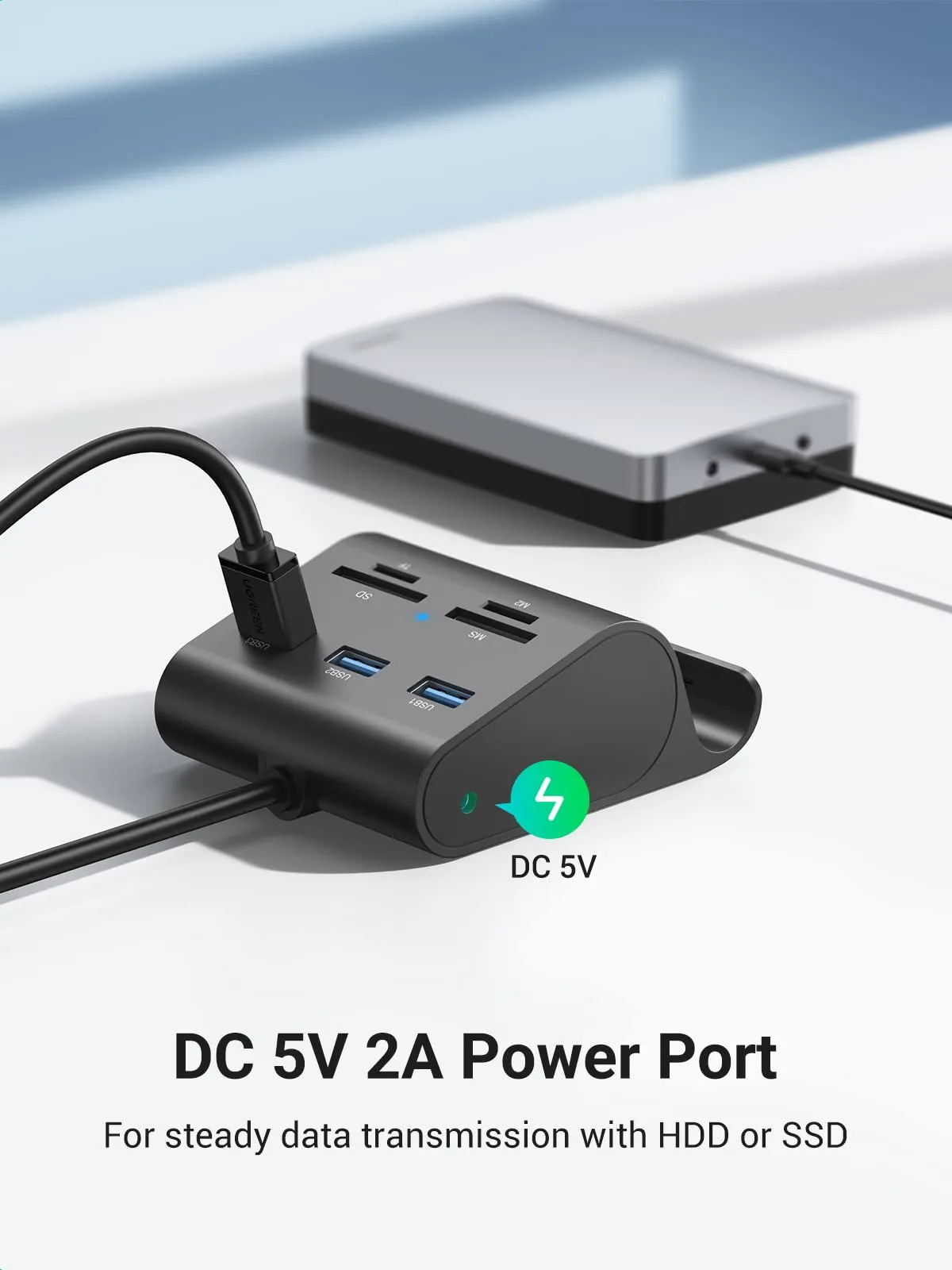 VIP Favorite Ugreen USB 3.0 Hub Card Reader with Phone Stand  Limited Availability!