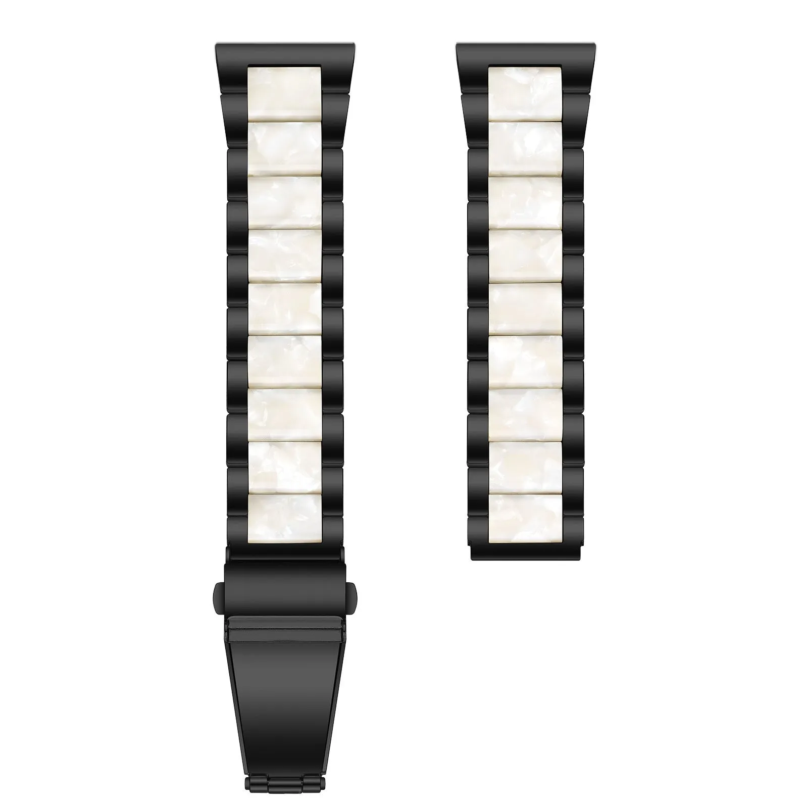 VIP Favorite Xiaomi Amazfit GTS 2 Resin Steel Strap (Black/White)  Stylish & Comfortable