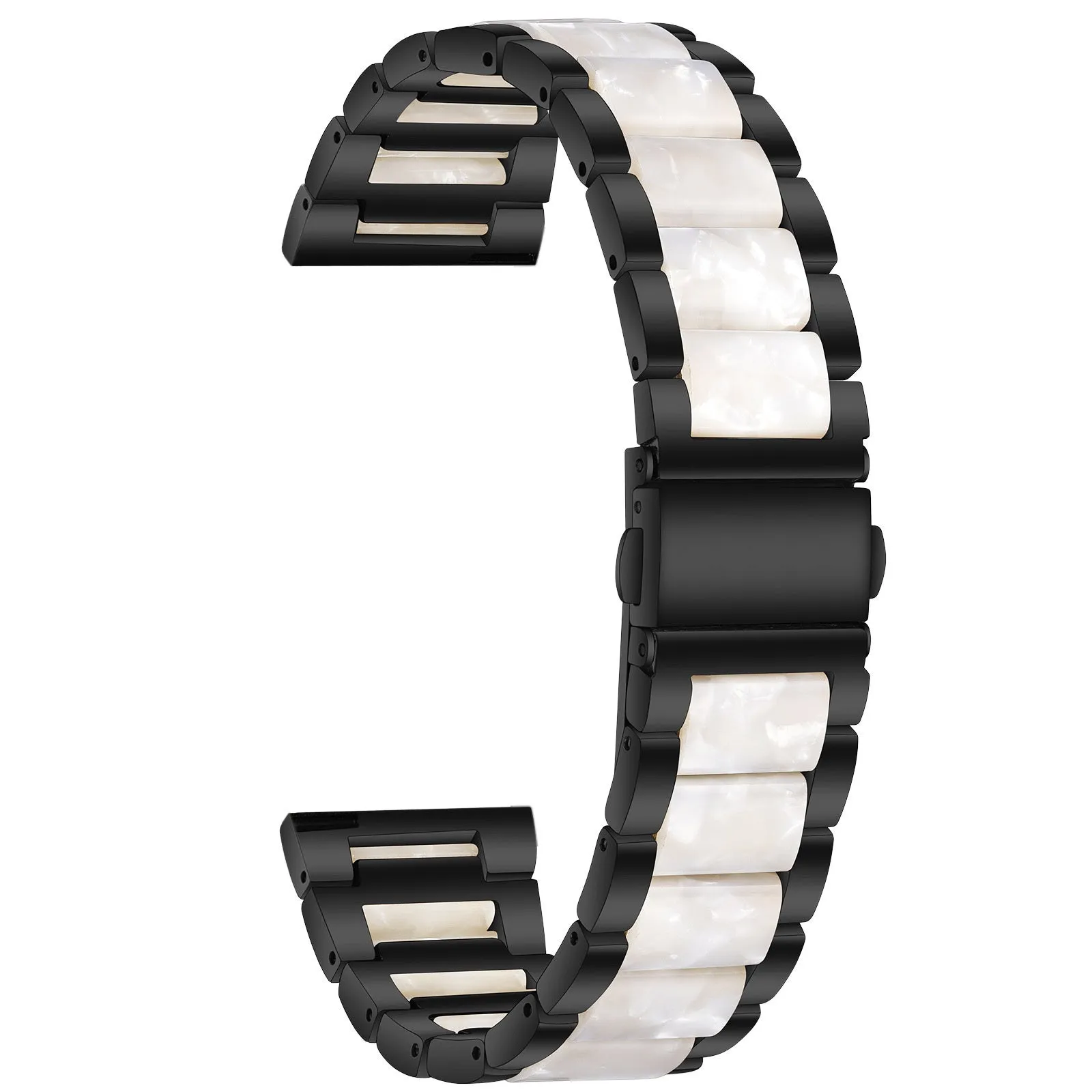 VIP Favorite Xiaomi Amazfit GTS 2 Resin Steel Strap (Black/White)  Stylish & Comfortable