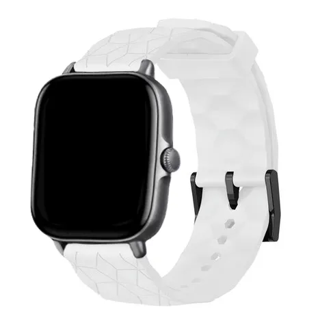 Worth Every Penny Amazfit GTS 2 Silicone Strap Hexagons (White)  Stylish & Comfortable