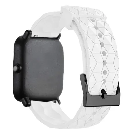 Worth Every Penny Amazfit GTS 2 Silicone Strap Hexagons (White)  Stylish & Comfortable