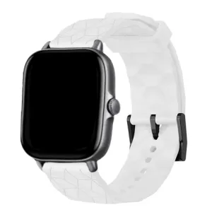 Worth Every Penny Amazfit GTS 2 Silicone Strap Hexagons (White)  Stylish & Comfortable