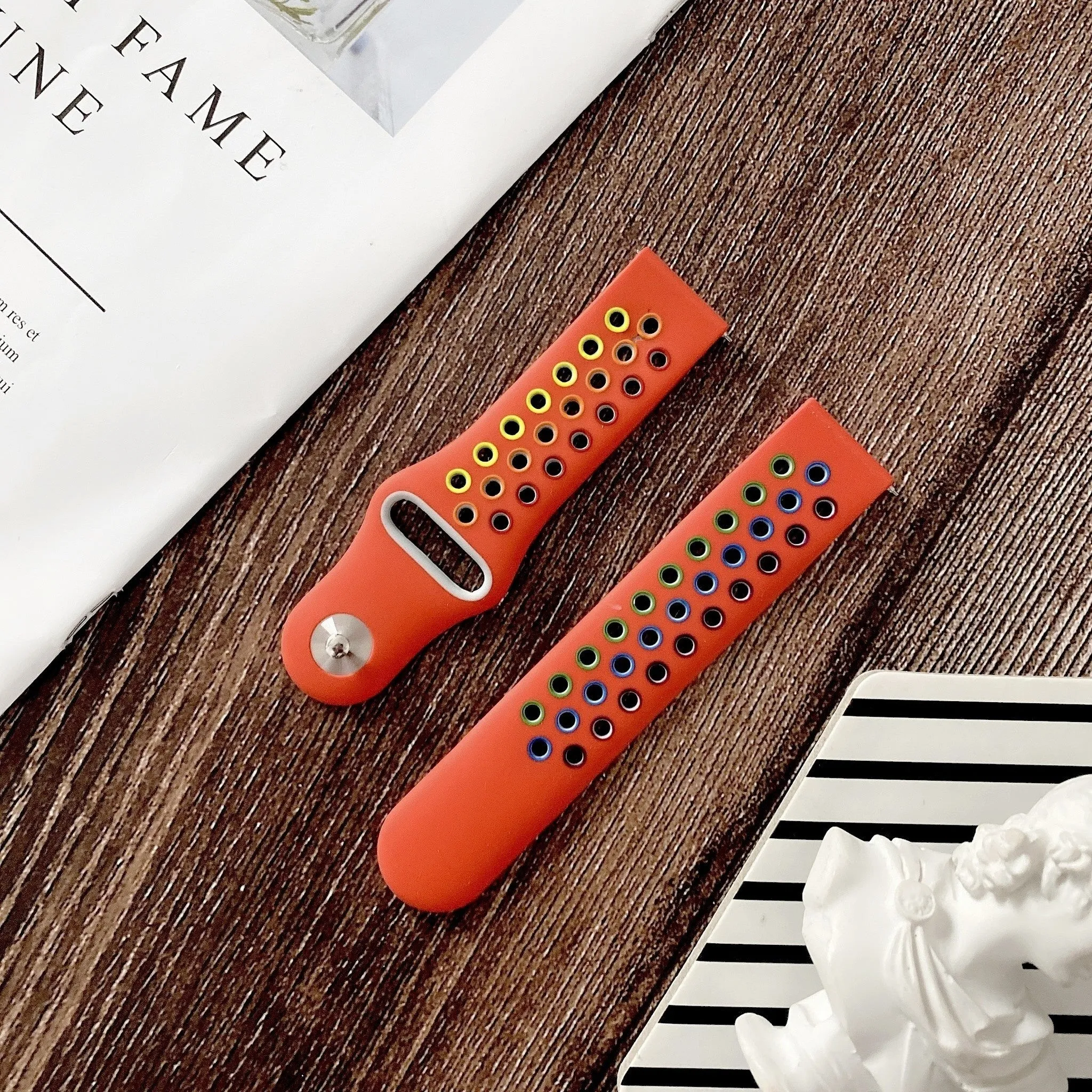 Worth Every Penny Amazfit GTS 2 Sport Strap (Red/Multicoloured)  Dont Miss Out!