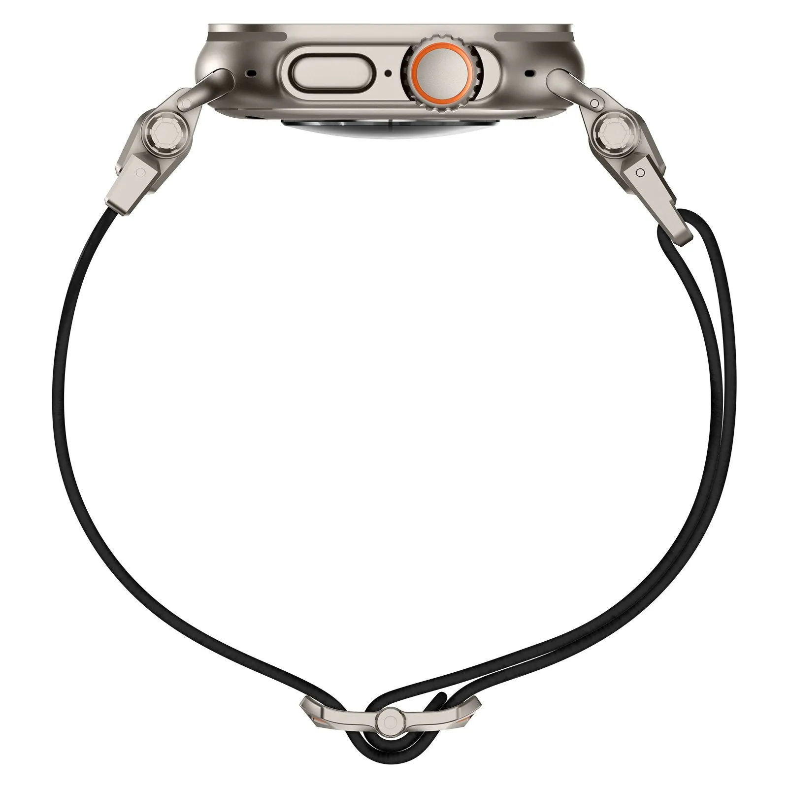 Worth Every Penny Apple Watch 'Explorer' Polyester Strap (Black met Titanium)  Last Chance!