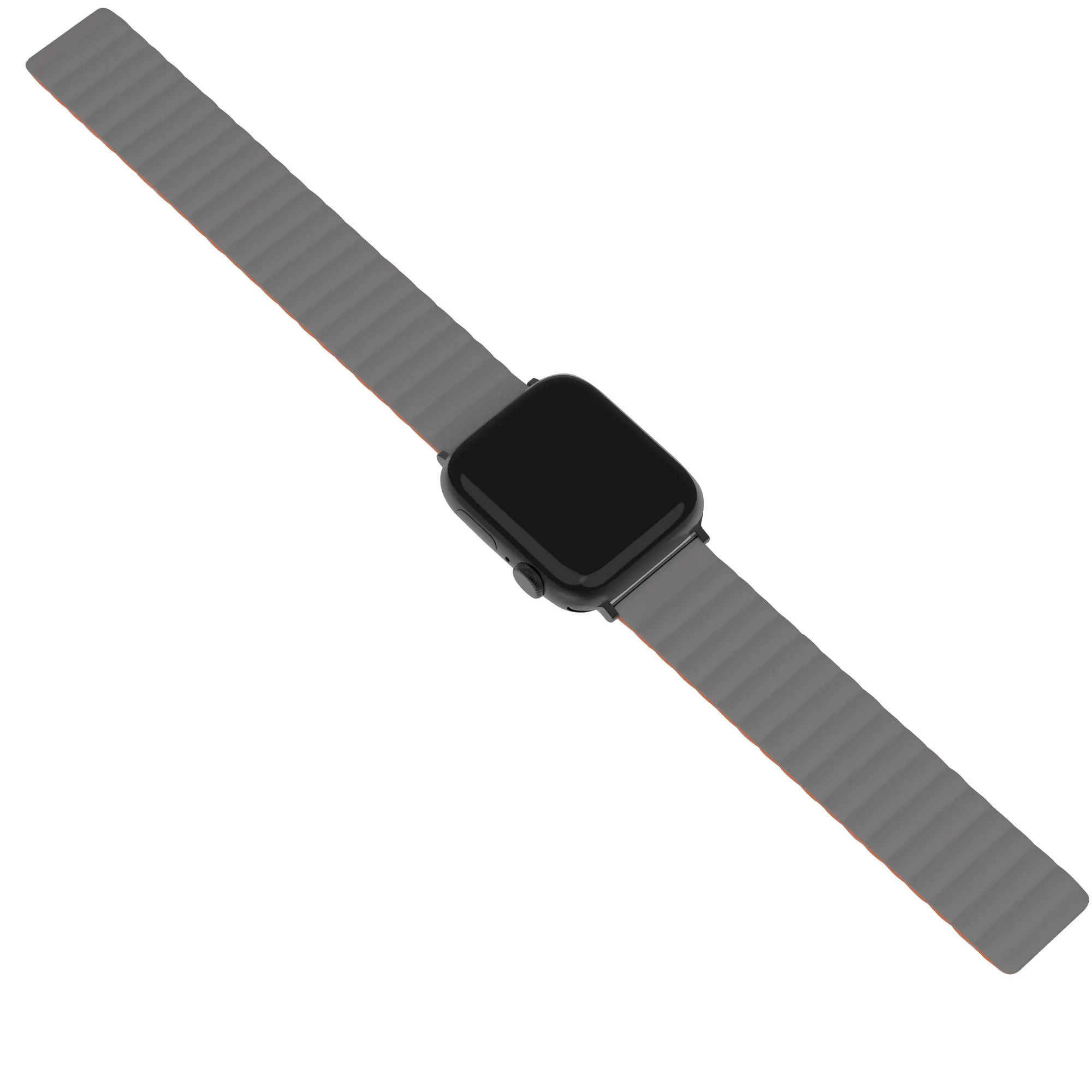 Worth Every Penny Apple Watch Magnetic Silicone Strap (Grey/Orange)  Ends Soon!