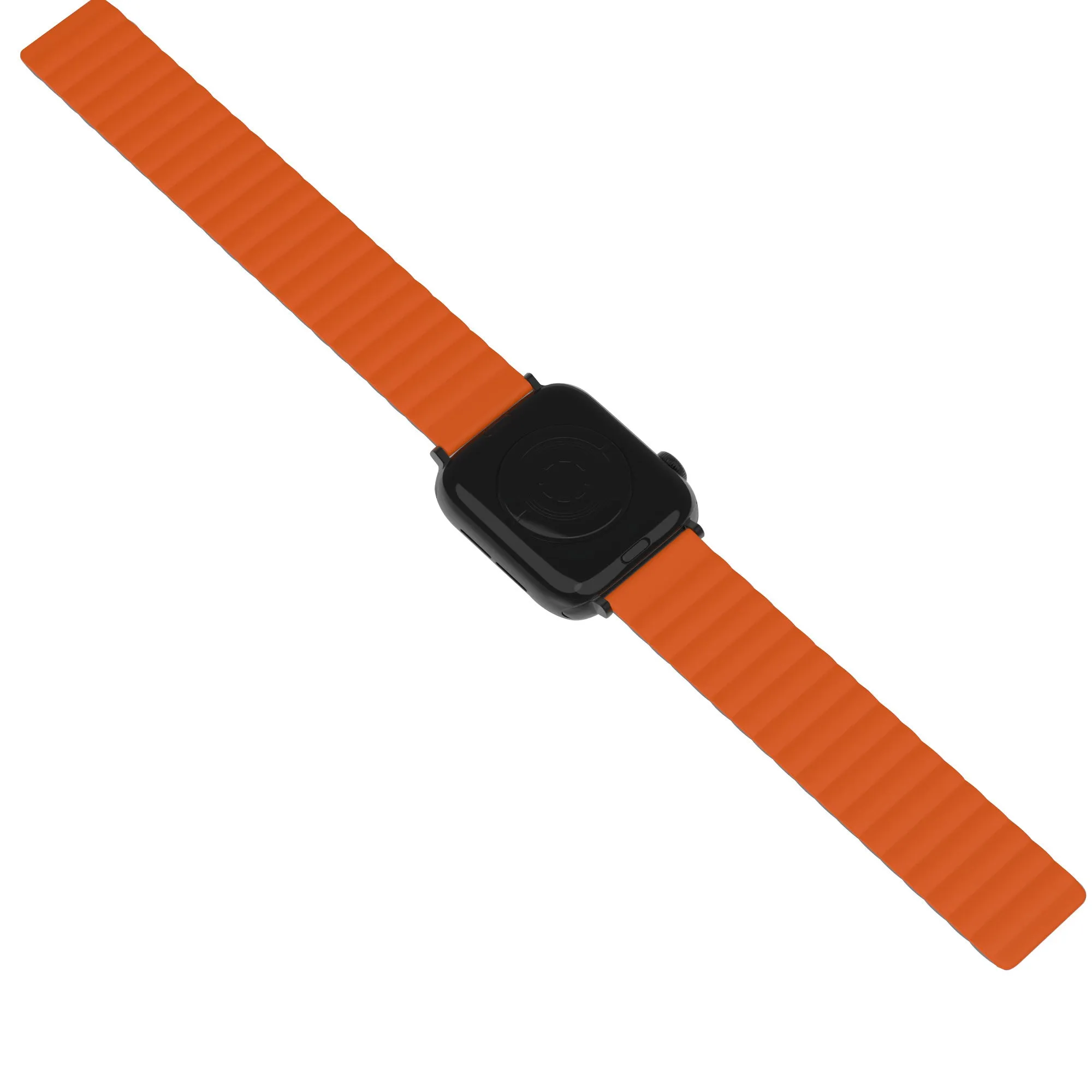 Worth Every Penny Apple Watch Magnetic Silicone Strap (Grey/Orange)  Ends Soon!