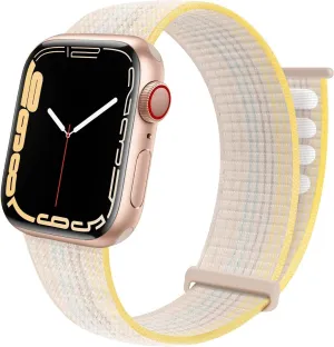 Worth Every Penny Apple Watch Nylon Loop Strap (Starlight Mix)  Stylish & Comfortable