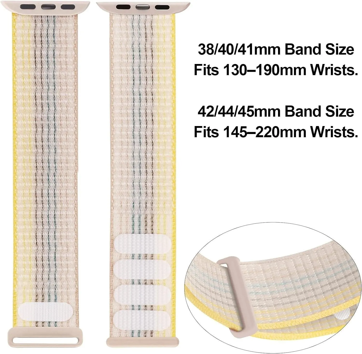Worth Every Penny Apple Watch Nylon Loop Strap (Starlight Mix)  Stylish & Comfortable