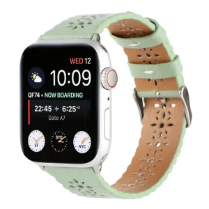 Worth Every Penny Apple Watch Patterned Leather Strap (Light Green)  Dont Miss Out!