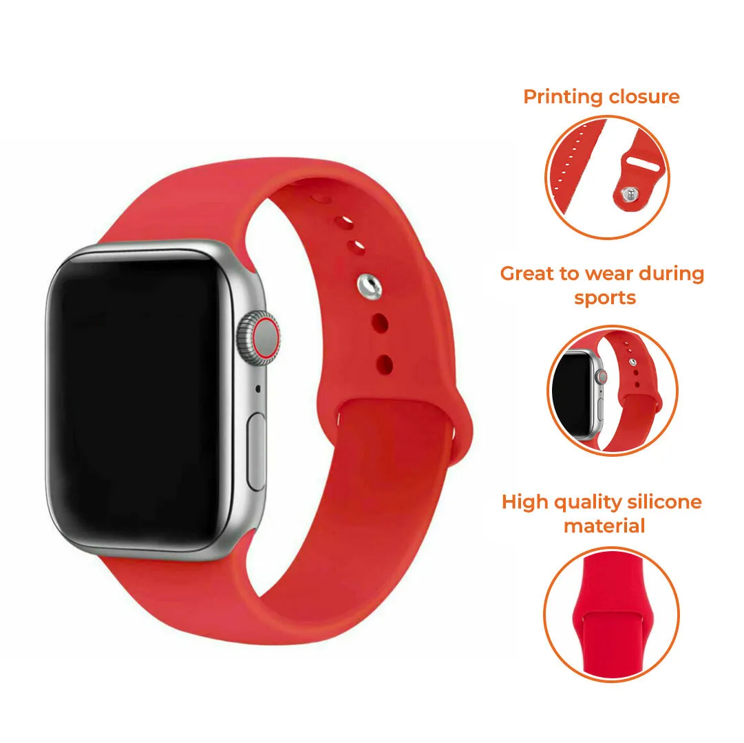 Worth Every Penny Apple Watch Silicone Strap (Red)  Limited Availability!
