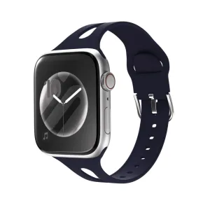 Worth Every Penny Apple Watch Slim Silicone Strap (Dark Blue)  Going Fast!